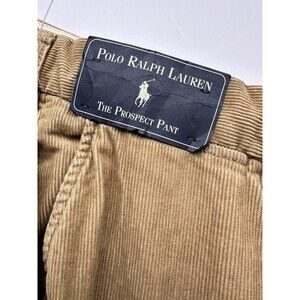 Polo Ralph Lauren The Prospect Pants Brown Khaki Courdroy NEW 36/34